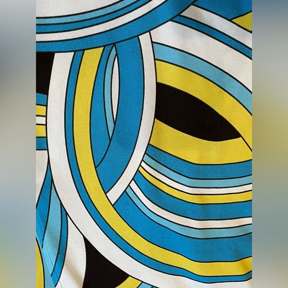 Vintage 90s Moanora Pucci-esque DeeLite DeeGroovy print wrap dress - Picture 7 of 10